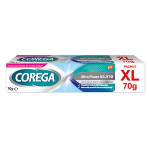 Pasta adeziva pentru proteza Corega Ultra fixare Neutro XL, 70 g