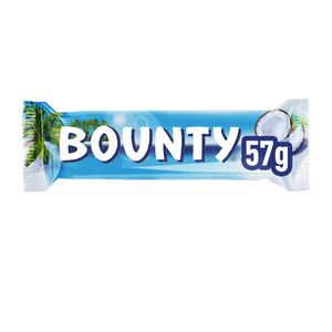Baton cu cocos invelit in ciocolata cu lapte Bounty, 2 x 28.5 g