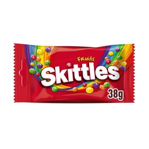 Bomboane gumate cu arome de fructe Skittles Fruits, 38 g