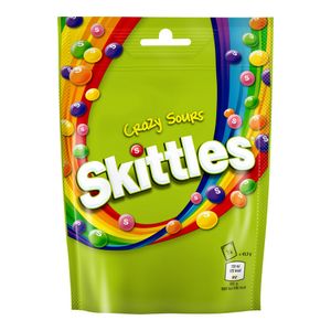 Bomboane gumate cu arome de fructe acrisoare Skittles Crazy Sours, 174 g