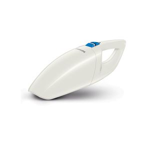 Aspirator de mana Philips MiniVac FC6150/01, 0.5 l, 3.6 V, filtrare in 2 etape, alb