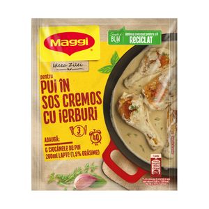 Preparat pentru pui sos cremos cu ierburi Maggi Ideea Zilei, 35 g