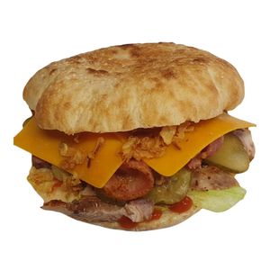 Sandwich cu ceafa de porc, 350 g
