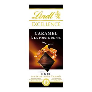 Tableta ciocolata neagra cu caramel Lindt Excellence, 100 g