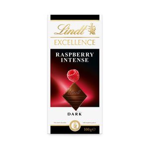 Tableta ciocolata neagra cu zmeura Lindt Excellence, 100 g