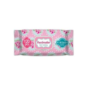 Servetele umede Freshmaker Vintage Pink, 120 bucati