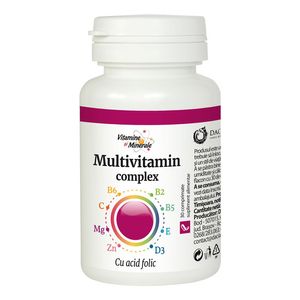 Multivitamin Complex cu Acid Folic Dacia Plant, 30 comprimate