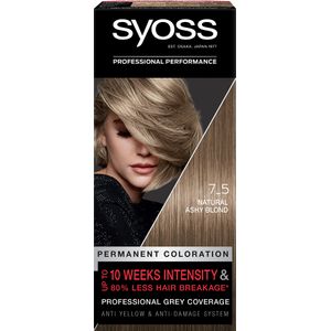 Vopsea de par permanenta Syoss Color, 115 ml, 7.5 Blond Cenusiu