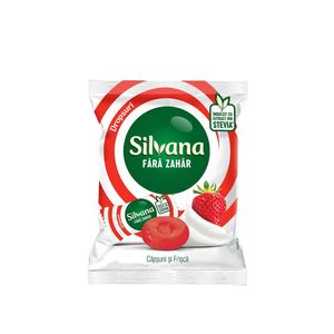 Dropsuri cu capsuni si frisca Silvana Stevia, 60 g