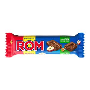 Baton de ciocolata cu nuci si mere Rom, 43 g