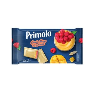 Tableta ciocolata cu mango si zmeura Primola, 93 g