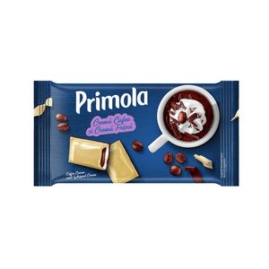 Tableta ciocolata cu frisca si cafea Primola, 94 g