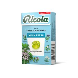 Dropsuri Ricola Alpin Fresh, fara zahar, 40 g