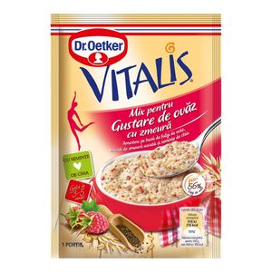Gustare de ovaz cu zmeura Dr. Oetker, 55 g