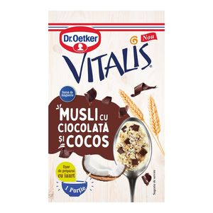 Musli cu cocos si ciocolata Dr. Oetker Vitalis, 43 g