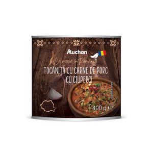 Tocanita cu carne de porc si ciuperci Auchan, 400 g