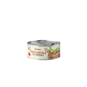 Pasta vegetala cu ciuperci Auchan, 120 g