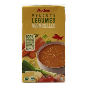 Supa de legume cu taitei Auchan, 1 l