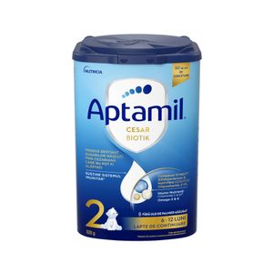 Lapte praf Aptamil CesarBiotik 2, 6 luni, 800 g