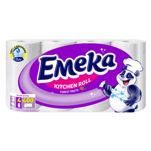 Prosop de bucatarie Emeka Forest Fruits 4 role, 3 straturi