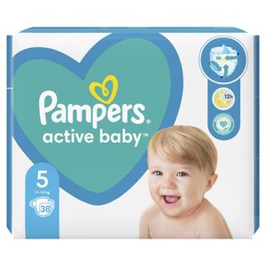 Scutece Pampers Active Baby, marimea 5, 11 - 16 kg, 38 bucati