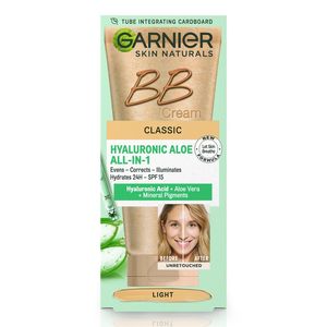 Crema BB de zi Garnier Skin Naturals Hyaluronic Aloe, nuanta deschisa, 50 ml