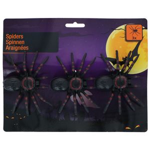 Set 3 paianjeni decorativi Halloween, 24 x 2 x 19 cm