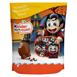 Bomboane cu bucati crocante cu cacao Kinder Mini Friends, 122 g