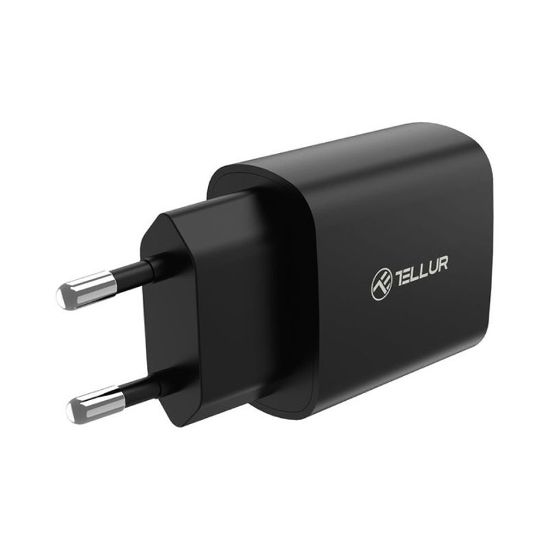 Incarcator-priza-ultra-rapid-USB-C-Tellur-20W-PD-negru