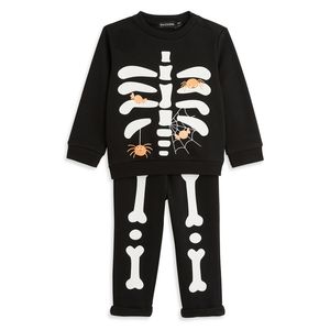 Compleu pentru copii InExtenso, model Halloween, negru, marimea 80 CM