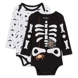 Body maneca lunga pentru copii InExtenso, model Halloween, negru, marimea 68 CM