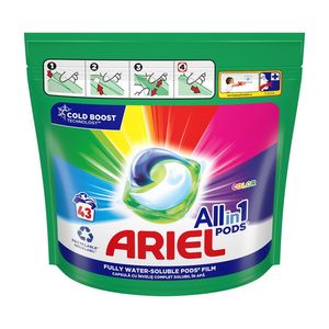 Detergent capsule Ariel Allin1 Color, 43 spalari