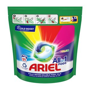 Detergent capsule Ariel Color & Style, 51 spalari