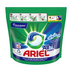 Detergent capsule Ariel Allin1 Mountain Spring, 43 spalari