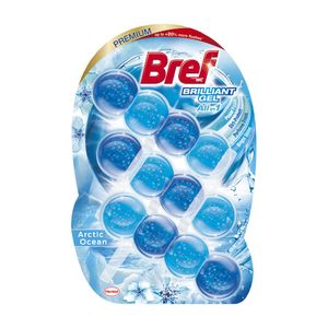 Odorizant toaleta Bref Brilliant Gel Arctic Ocean, 3 x 42 g