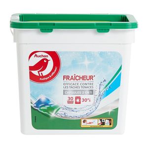 Detergent capsule Auchan Fresh, 30 bucati