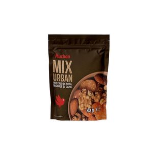 Mix cu miez de nuca, migdale si caise deshidratate Auchan Energy Urban, 80 g