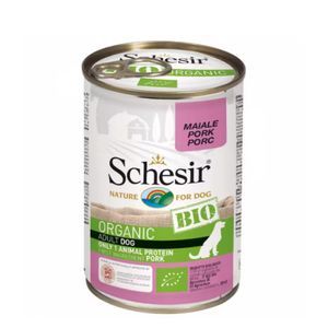 Hrana umeda pentru caini Schesir Bio, cu porc, 85 g