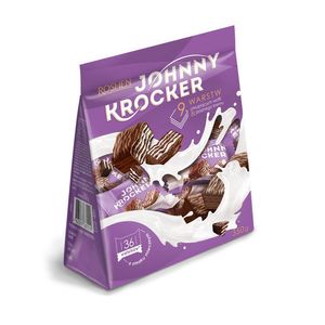 Napolitane cu crema de lapte Roshen Johnny Krocker, 350 g