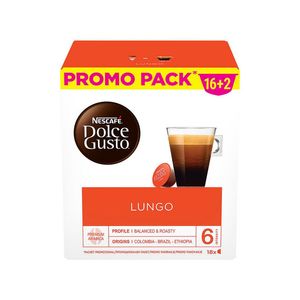 Capsule cafea Nescafe Lungo, compatibile Dolce Gusto, 18 capsule