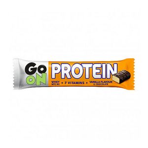 Baton proteic cu vanilie si ciocolata Go On Protein, 50 g