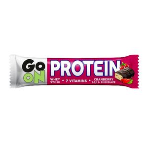 Baton proteic cu ciocolata si merisoare Go On Protein, 50 g