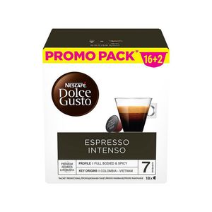 Capsule cafea Nescafe Espresso Intenso, compatibile Dolce Gusto, 18 capsule