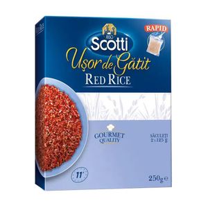 Orez rosu integral Riso Scotti , 2 x 125 g