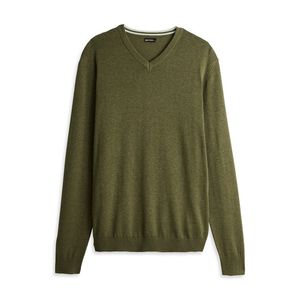 Pulover pentru barbati InExtenso, decolteu in V, verde kaki, marimea L