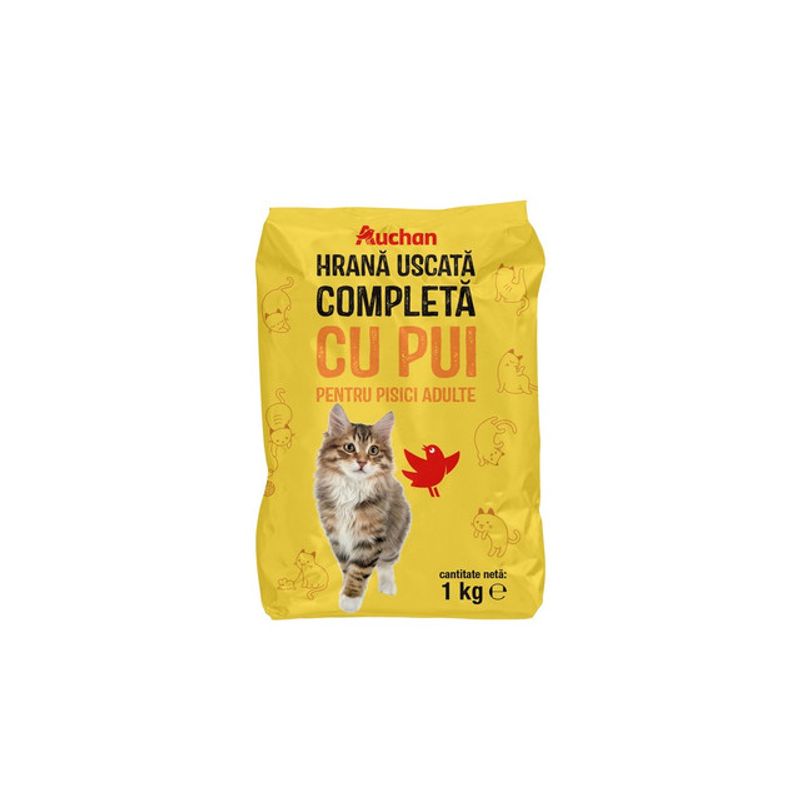 hrana-uscata-pentru-pisici-auchan-cu-pui-1-kg