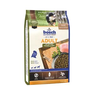 Hrana uscata pentru caini Bosch Adult, pui si mei, 3 kg