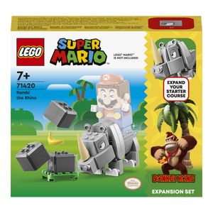 LEGO Super Mario - Set de extindere - Rinocerul Rambi 71420, 106 piese