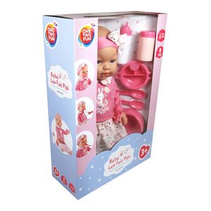 Papusa bebelus cu accesorii One Two Fun, 43 cm