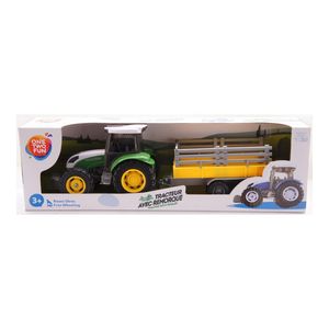 Tractor cu remorca One Two Fun
